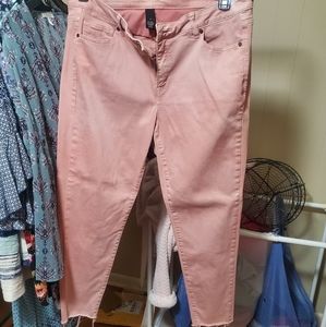 Cute light pink ankle pants